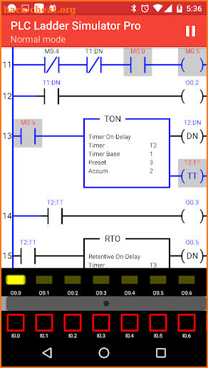 PLC Ladder Simulator Pro screenshot