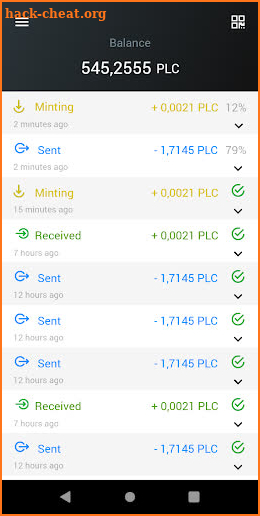 PLC Wallet screenshot