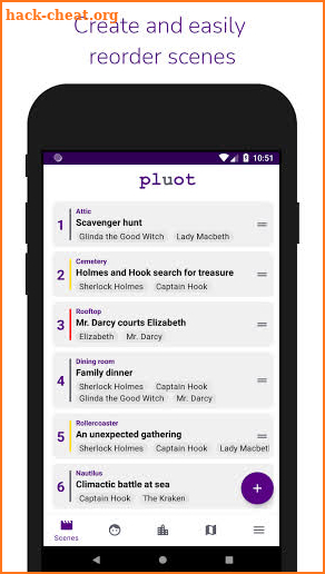 Pluot | character and story planner for writers screenshot