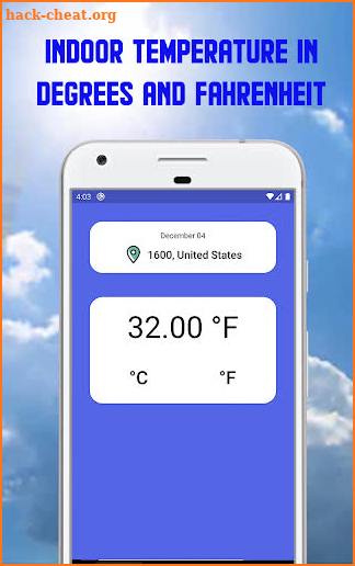 PLUS | Free indoor outdoor environment thermometer screenshot