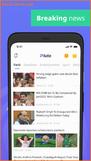 Pluto: Buzz News & Rewards screenshot