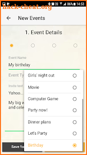 Plzcome Party Planner screenshot