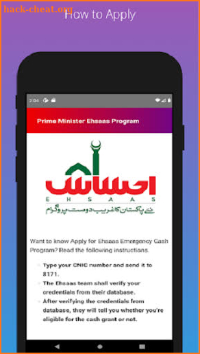 PM Ehsaas Program | Online Apply screenshot