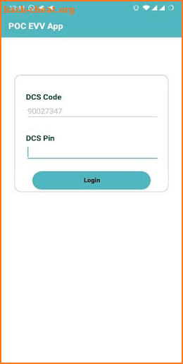 POC EVV App screenshot