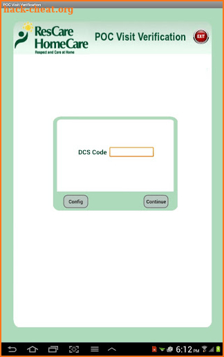 POC Telephony App screenshot