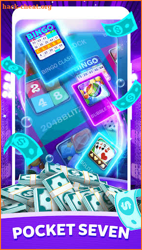 POCKET BINGO CLASH 7 WIN CASH screenshot