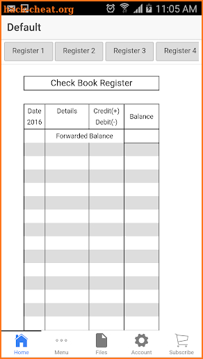 Pocket Checkbook screenshot