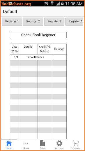 Pocket Checkbook screenshot