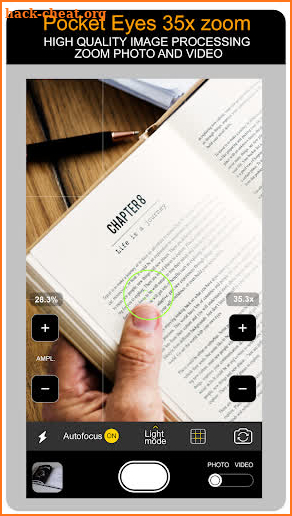 Pocket Eyes reading glasses. (Magnifier glasses) screenshot