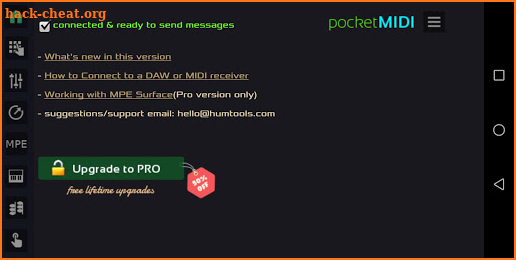 pocket MIDI Controller screenshot