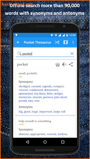 Pocket Thesaurus Premium screenshot