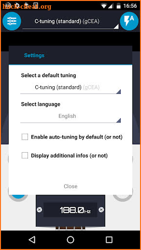 Pocket Ukulele Tuner screenshot