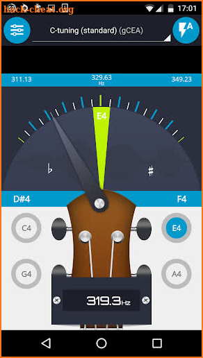 Pocket Ukulele Tuner screenshot