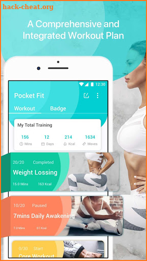 Pocket Workout Trainer - Easy Home Fitness & Train screenshot