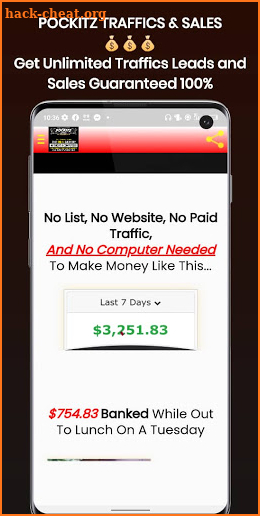 Pockitz for Affiliate marketer screenshot