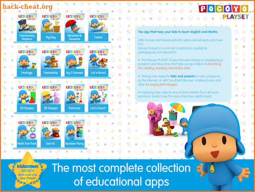 Pocoyo PlaySet Learning Games screenshot