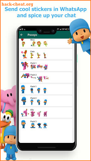 Pocoyo Stickers For WhatsApp | Cartoon WAStickers screenshot