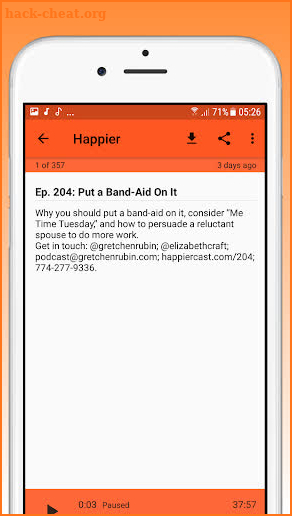 Podcasts. : Happier Podcast screenshot