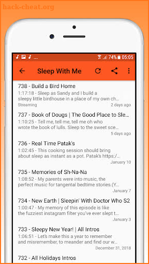 Podcasts : Sleep With Me Podcast screenshot