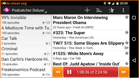 Podcatcher Deluxe screenshot