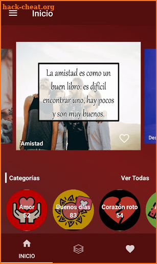 Poemas de amor y amistad y frases para enamorar screenshot