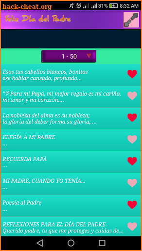 poemas para el dia del padre 2018 screenshot