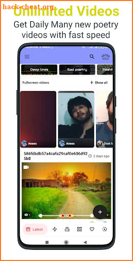 Poetry Video Status | Watch Videos & Earn Reward screenshot