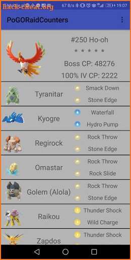 PoGO Raid Counters screenshot