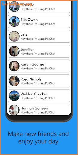 PoiChat screenshot