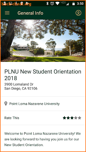 Point Loma Nazarene University screenshot