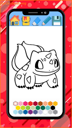 Poke coloring pika game screenshot