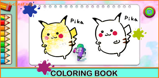 Poke coloring pika mon screenshot