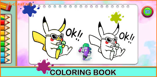 Poke coloring pika mon screenshot