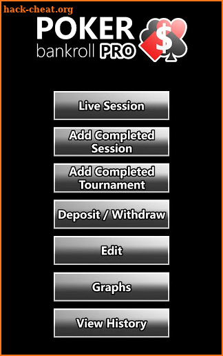 Poker Bankroll Pro screenshot