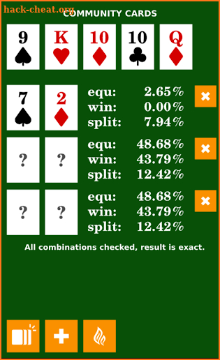 Poker Calculator screenshot