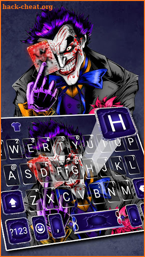 Poker Joker Clown Keyboard Theme screenshot