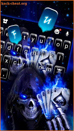 Poker Skull Keyboard Theme screenshot