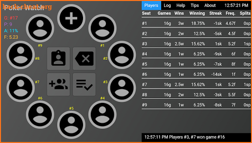 Poker Watch screenshot