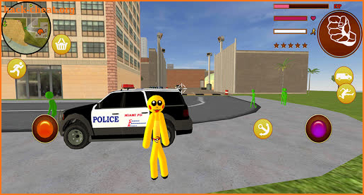 Pokiman Stickman Rope Hero - Gangters Go Fight screenshot