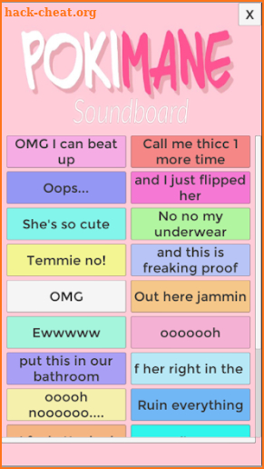 Pokimane Soundboard screenshot