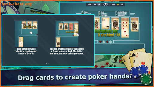 Pokitaire! Poker & Solitaire Beginner Game FREE screenshot