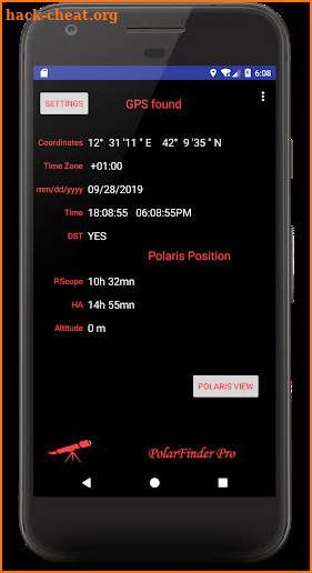 PolarFinder Pro screenshot