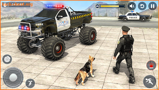 Police 4x4 Monster Truck Games screenshot