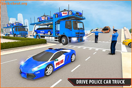 Police Airplane Transport: Grand Transporter Truck screenshot