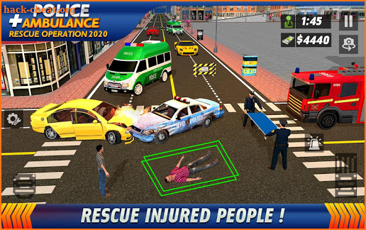 Police Ambulance Rescue Driving: 911 Emergency screenshot