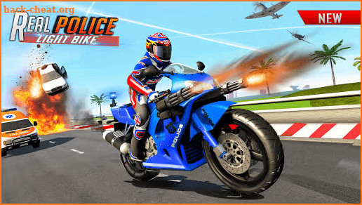 Police Bike Racing Simulator: Bike Shooting Game screenshot