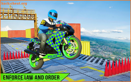 Police bike stunts racing game 2019 screenshot