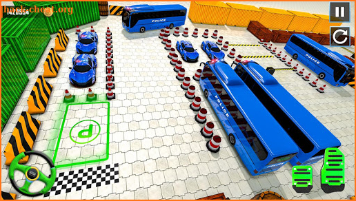 Police Bus Parking Game 3D - Police Bus Games 2019 screenshot