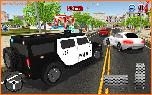 Police Car Chase Crime City Driving Simulator 3D screenshot