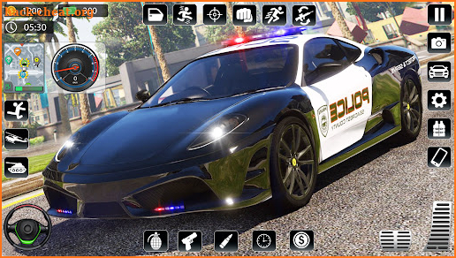 Police Car Chase Thief Games screenshot